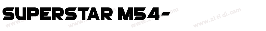 Superstar M54字体转换
